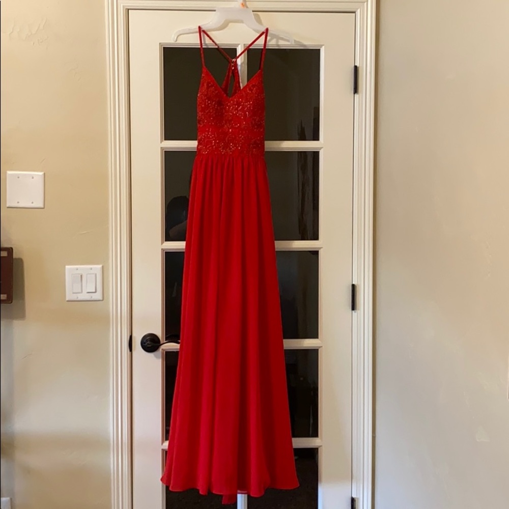 Red prom dress